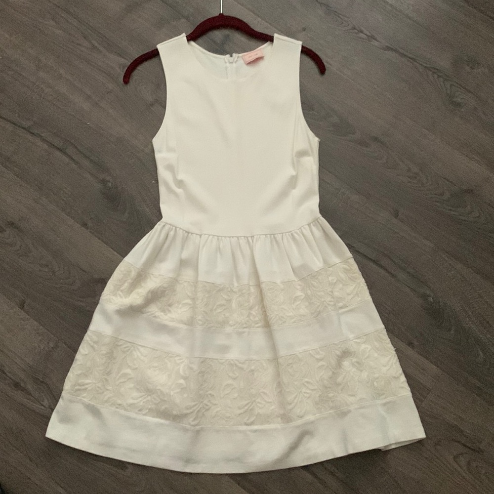 Balloon Skirt White Dress